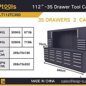 2026 LEAPtools LT112TC35D 2850 mm 35-Drawer Workbench (Unused)