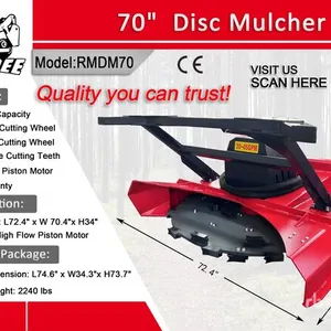 2026 Raytree RMDM70 60 in Disc Skid Steer Mulcher (Unused)
