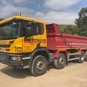 2016 Scania P370 8x4 Twin-Steer Extended Cab Tipper Quad/A Dump Truck