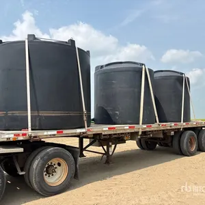 2001 Lode King 32 ft T/A Super B-Train Pup Sprayer Nurse Flatbed Trailer