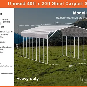 2026 MTO A4020 20 ft x 40 ft Carport (Unused)