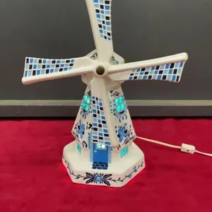 CERAMIC WINDMILL LAMP