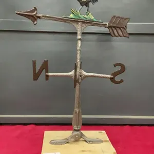 METAL CAST WEATHER VANE PRAIRIE PEACOCK