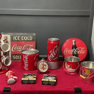 BOX OF COCA-COLA THEMED ITEMS - REPLICA’S