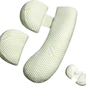Oternal Pregnancy Pillow for Pregnant Women, Soft Pregnancy Body Pillow,Support for Back, HIPS, Legs, Maternity Pillow with Detachable and Adjustable 