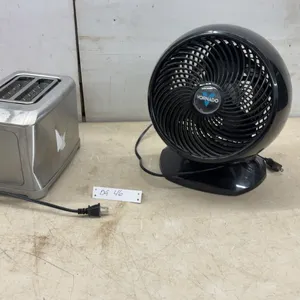 Cuisinart 2-Slice Brushed Stainless Steel Toaster (dent on one side) and Vornado Compact Air