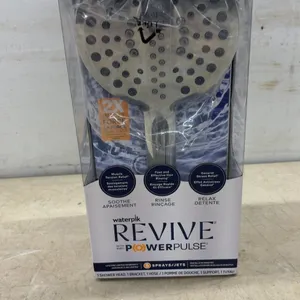 Waterpik Revive With PowerPulse Handheld Shower Head, 5 Sprays, 5-Foot Metal Hose