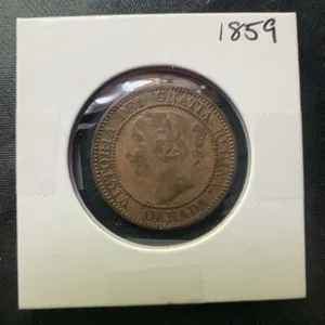 1859 Province of Canada One Cent Coin - Victoria