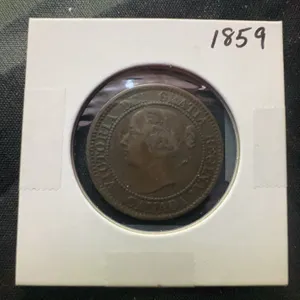 1859 Province of Canada One Cent Coin