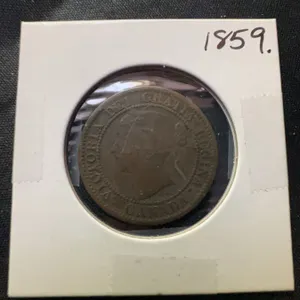 1859 Canada Large Cent, Queen Victoria