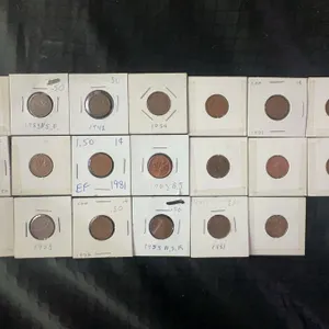 20 Canadian Pennies from 1940s-1980s Assorted Grades