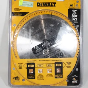 TWO DEWALT 12" BLADES 32 TOOTH AND 80 TOOTH