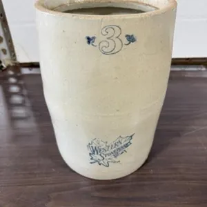 Western Stoneware #3 Buttery Churn Crock