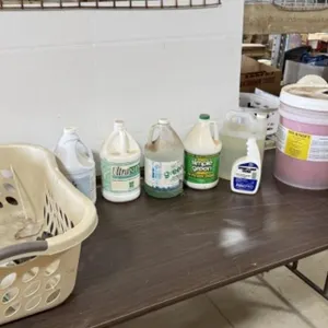 Cleaning Supplies, Laundry Basket,