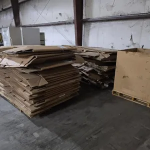 (2) Skids of Cardboard Gaylord Bins