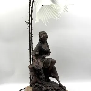 OK Collection Woman with Fish Resin-Type Material
