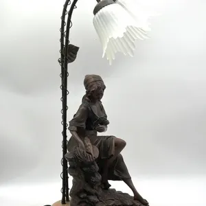OK Collection Woman with Fish Resin-Type Material