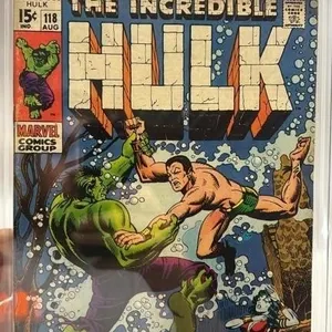 The Incredible Hulk Graded 5.0 No 118 comic book