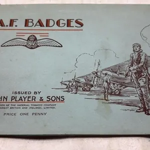 Vintage Royal Air Force Badges John player book
