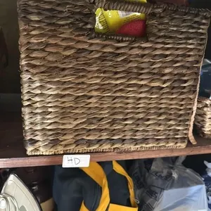Wicker basket 12x13x11. Cleaning supplies and
