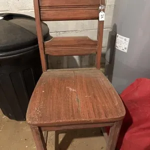 Wooden chair 33 t. 16 w. Some damage