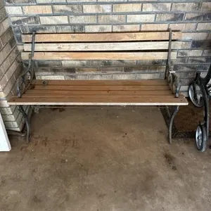 Bench  broken on back