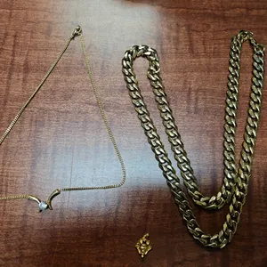 GOLD CHAIN, CHAIN WITH PENDANT, PHARAOH PENDANT