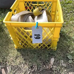 MILK CRATE w/ 2 - TOW STRAPS