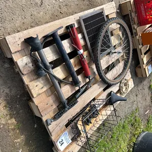 ASSORTED BIKE PARTS & METAL GRATE
