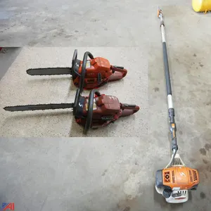 (3pc) Husqvarna Chain Saws & Pole Saw
