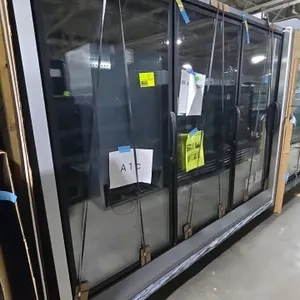 2025 (Never used) Hussmann RLN-3 3-door glass door frozen food display case. Features adjustable shelving, and reach-in low temperature design. Electr