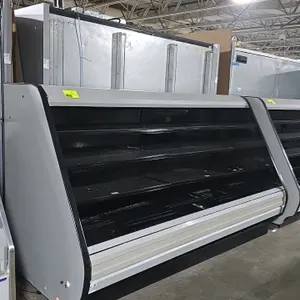 2018 Hussmann IC2XSL8 8ft refrigerated reach-in multideck display. Features LED lighting and adjustable shelving. Electrical: 120V. Refrigerant: R404A