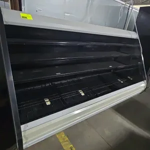 2018 Hussmann IC2XSL8 8ft refrigerated reach-in multideck display. Features LED lighting and adjustable shelving. Electrical: 120V. Refrigerant: R404A
