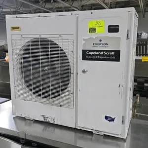 2023 Emerson/Copeland X-Line Series XFAM-033Z-TFC-081  medium‑temperature air‑cooled outdoor condensing unit, designed for industrial refrigeration. E
