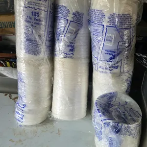 Dart Concorde 7FCR 7" foam plates. Features white, sturdy, and non-absorbent foam construction. Lot includes three sealed packages of 125 plates each 