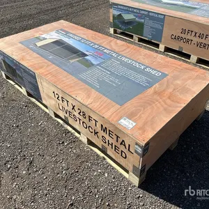 2026 AGR LS1228 12' x 28' Livestock Shelter (Unused)