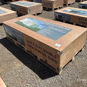 AGR MS2322 23 ft x 22 ft Double Garage Metal Shed (Unused)