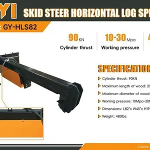 2026 GIYI GY-HLS82 Skid Steer Log Splitter (Unused)