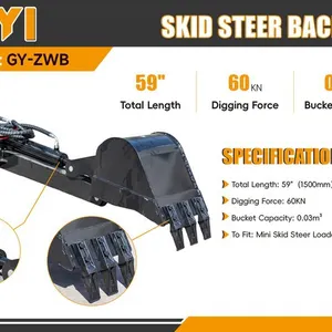 2026 GIYI GY-ZWB Mini Skid Steer Backhoe (Unused)
