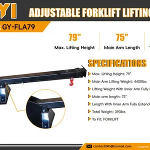 2026 GIYI GY-FLA79 Telescopic Forklift Boom (Unused)