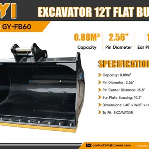 2026 GIYI GY-FB60 Excavator Bucket (Unused)