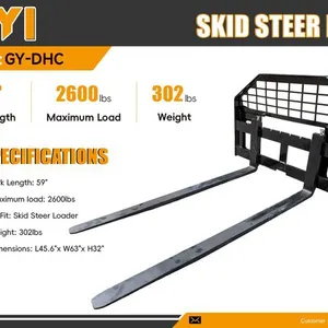 2026 GIYI GY-DHC Skid Steer Forks (Unused)