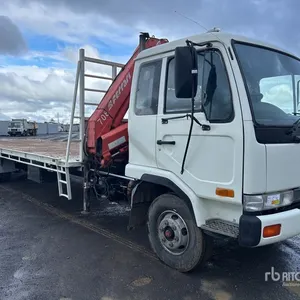 1997 Nissan UD Flatbed Truck with Crane