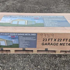 Rhino 23'x22' Double Garage Metal Shed
 UNRESERVED