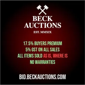 Beck Auctions Inc. Terms & Conditions