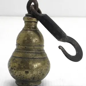ANTIQUE 3.3KG/7LB 4.5OZ BRASS BALANCE WEIGHT