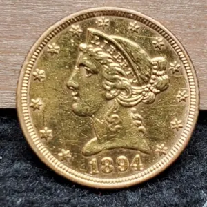 1894 $5 Gold Liberty Nice