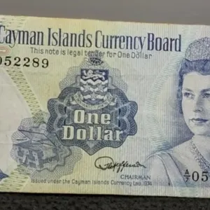 1974 Cayman Islands $1 Banknote