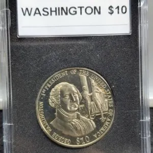 2003 $10 Liberia "George Washington" Coin Proof