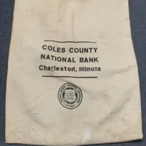 Cloth Money Bag "Cole's Co. National Bank"